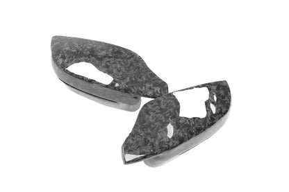 K2 Industries carbon fiber side mirror housing for BMW 2 Series G87 and 3 Series G20/G28 M3 style, featuring sleek carbon fiber finish.