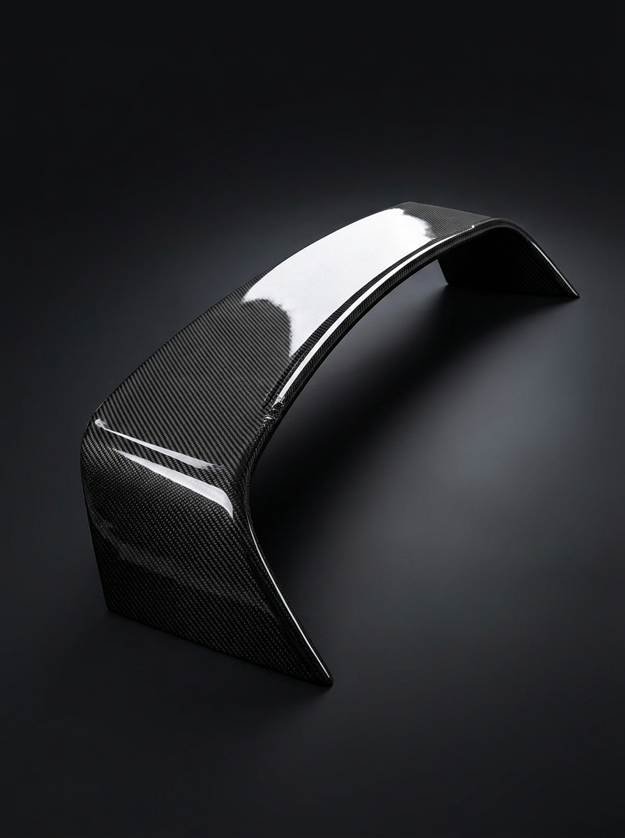 BMW 2 Series G87 M2 carbon fiber MP style wing by K2 Industries, showcasing sleek, aerodynamic design on a 2023 model.