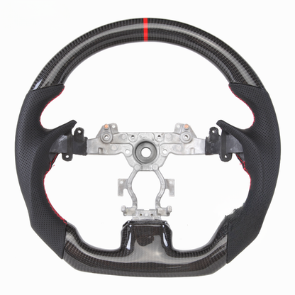 Vekto premium full leather steering wheel for BMW 3 Series E90, E91, E92, E93, and M3, showing the textured leather surface.