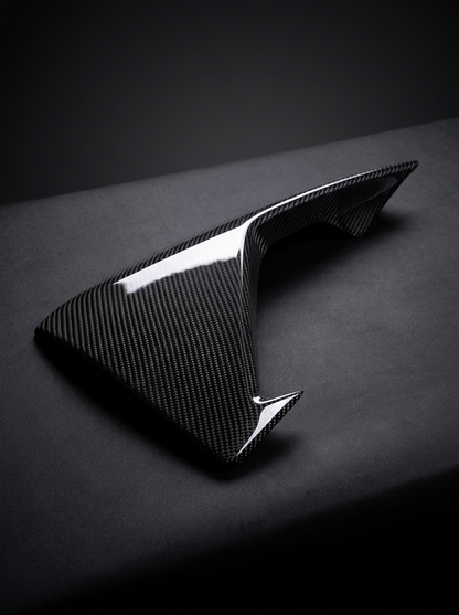 BMW 2 Series M2 F87 carbon fiber front flaps by K2 Industries, showcasing sleek, lightweight aerodynamic design for 2014-2021 models.
