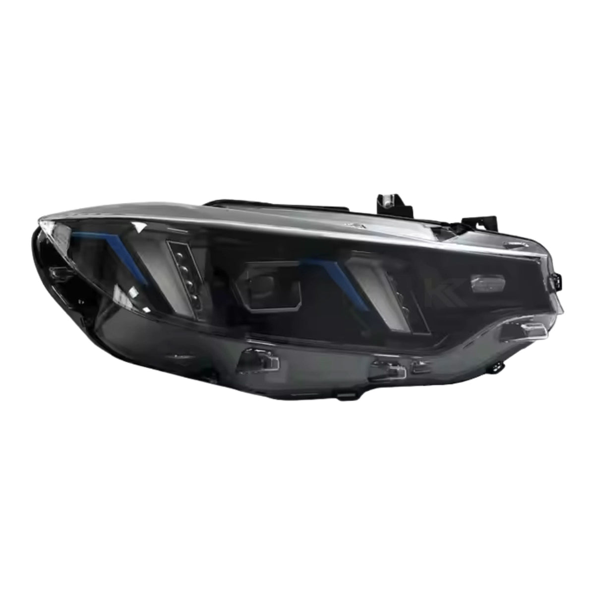 K2 Industries BMW 4 Series F32 F36 F8 snake eyes LED headlights, clear lens, modern design, and bright illumination.