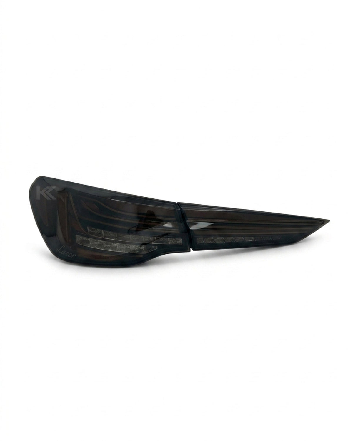 BMW 4-Series G82 M4 G22 CSL laser-style tail lights by K2 Industries, showcasing sleek, modern design and LED illumination.
