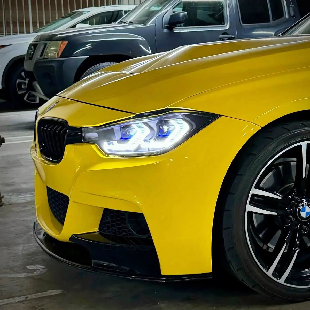 BMW 3 Series F30 F35 F31 headlights by K2 Industries, modern laser style headlight design for 2011-2019 models.