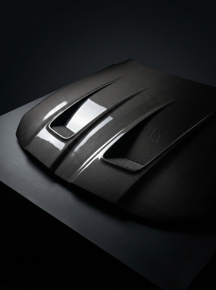 K2 Industries carbon fiber hood for BMW 3 Series G80 G81 M3 and 4 Series G82 G83 M4, lightweight front hood with aerodynamic design