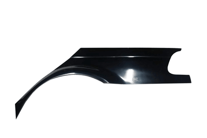 BMW 3-Series E46 Sedan over fender kit by K2 Industries featuring vented front fenders in ABS or fiberglass material.