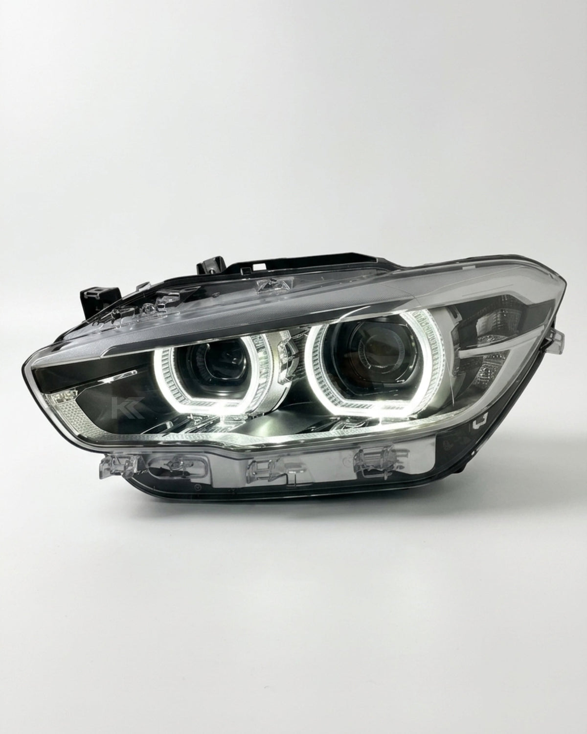 BMW 1 Series F20 118i dual-color yellow and white LED headlight assembly with high and low beam from K2 Industries.