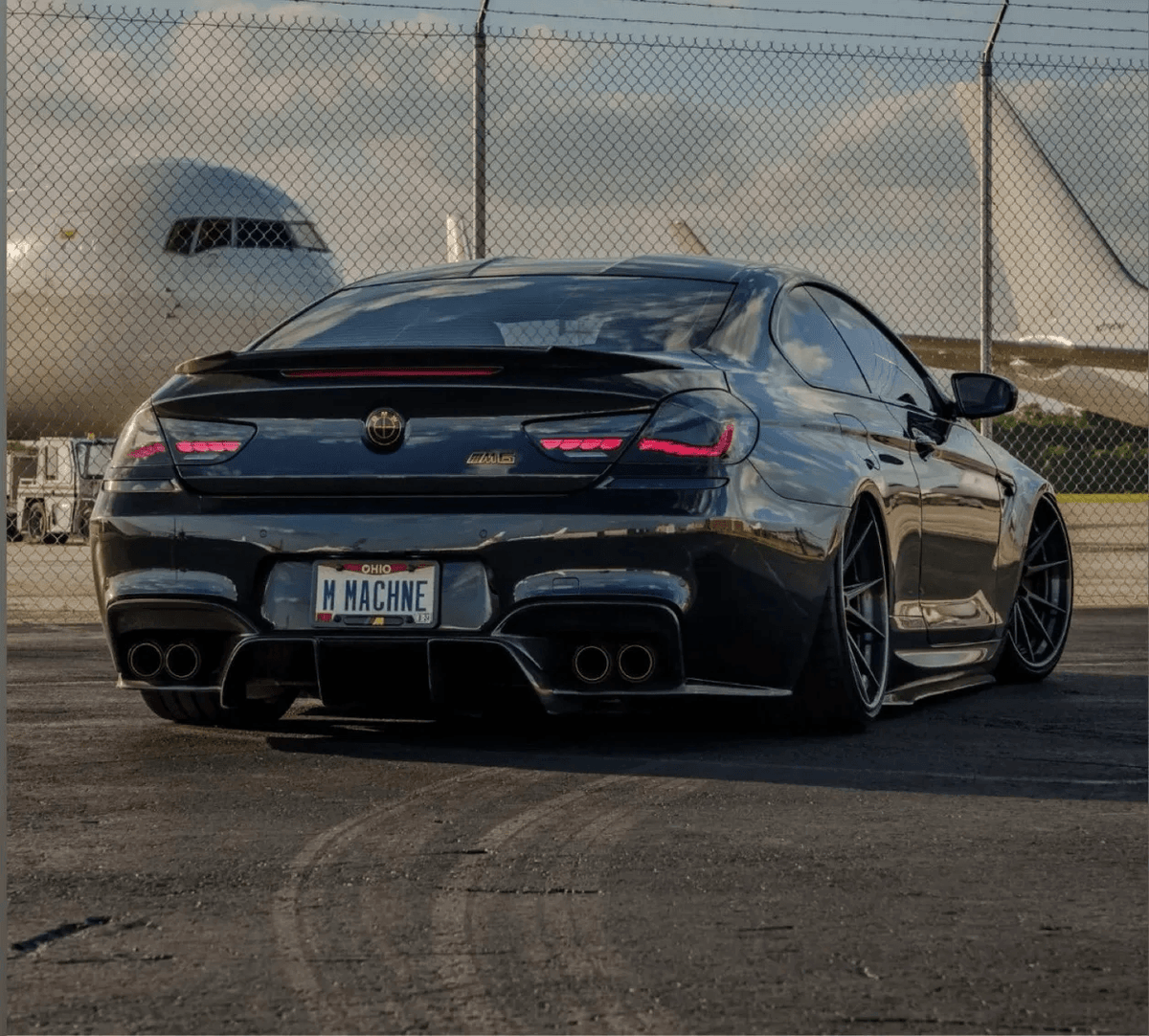 BMW 6 Series F12 F13 F06 tail lights with smoke and red GTS OLED style, designed by K2 Industries for 2011-2018 models.
