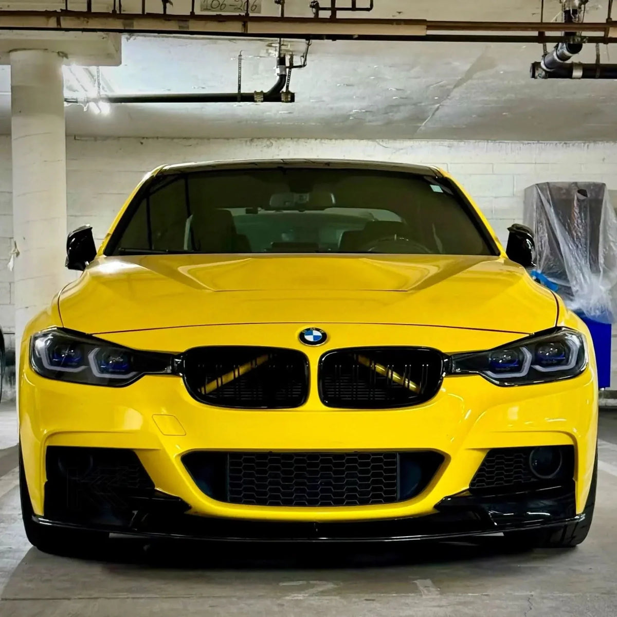 BMW 3 Series F30 F35 F31 headlights by K2 Industries, modern laser style design, featuring sleek headlamp components.