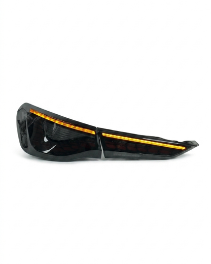 BMW 4-Series G22 G23 G82 M4 GTS OLED style LED tail light by K2 Industries showing sleek automotive rear lighting