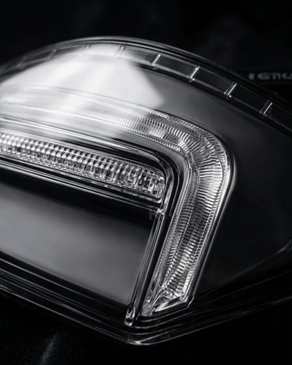 BMW Z4 E89 tail lights upgrade by K2 Industries featuring clear and red LED tail lights for 2008-2016 models.