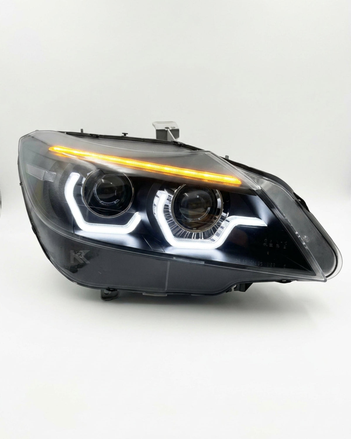 BMW Z4 E89 headlights with 2021 style LED laser lens, modified for 2009-2016 models, by K2 Industries.