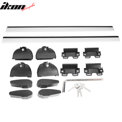 K2 Industries roof rack cross bars for Audi Q5, Q7, BMW X1 SUV, 2-piece 47-inch cargo carrier roof rails.