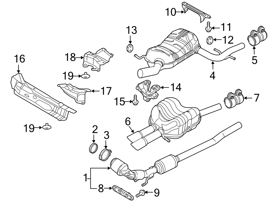 Bayern Automotive 5C0254500T catalytic converter for 1.8L EA888 VW Beetle, Jetta, and Passat 2013-2018
