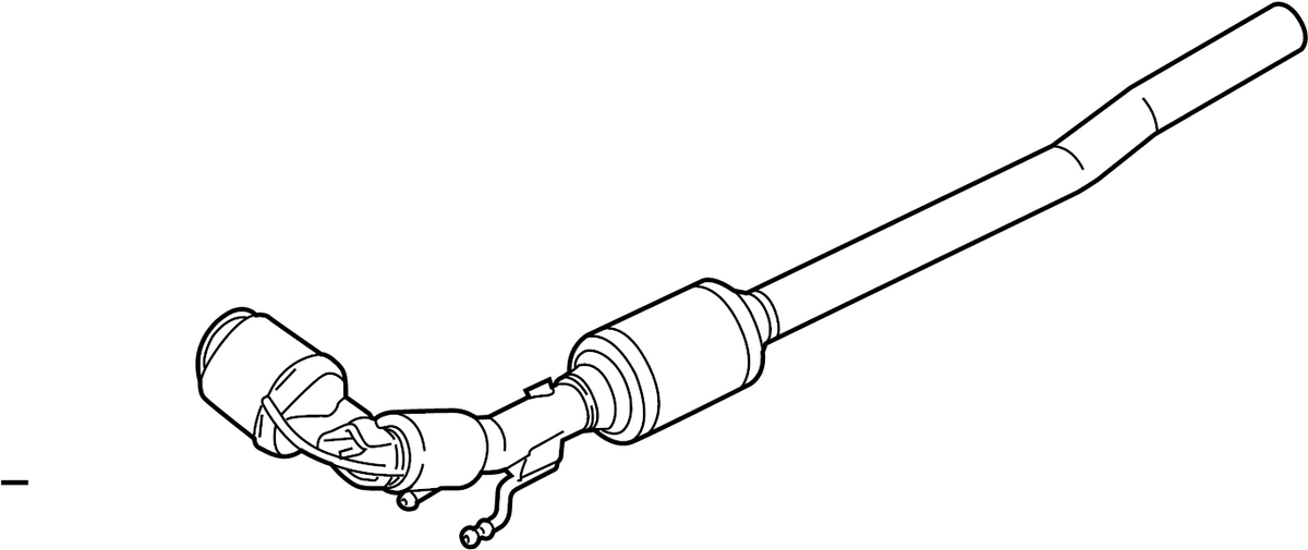 Bayern Automotive 5C0254500T catalytic converter for 1.8L EA888 VW Beetle, Jetta, and Passat 2013-2018