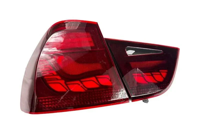 BMW 3 Series E90 M3 GTS OLED tail lights by K2 Industries, featuring sleek design and modern LED lighting for 2006-2011 models.
