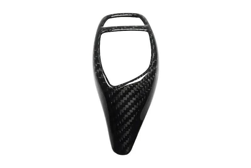 BMW F20 F22 F30 F32 F10 GT F07 F01 X3 F25 X4 F26 carbon fiber interior gear shift knob and panel cover trim by K2 Industries.