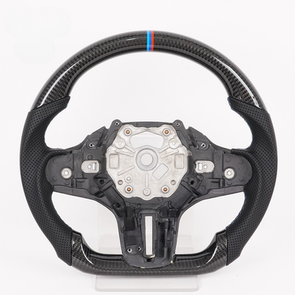 Vekto real carbon fiber BMW G20 G21 G22 G28 G29 M3 G80 steering wheel with textured carbon fiber finish and ergonomic design