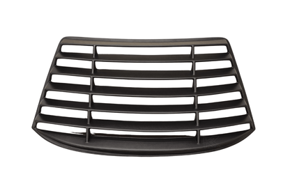 BMW E36 Coupe Series 3 black back windshield louvers by K2 Industries, installed on the rear window of the 1992-1999 model.