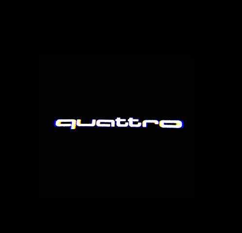 Quartz Ground Shadow Door Puddle Lamp Lighting for Audi Cars and SUVs