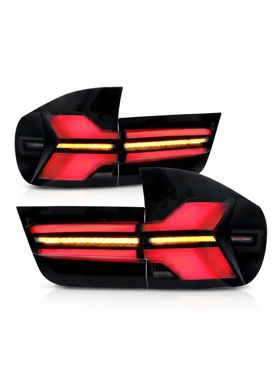 BMW X5 E70 tail light assembly with 35W LED running lights and dynamic turn signal, designed for 2007-2013 models.