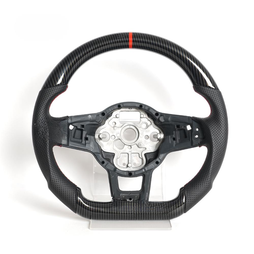 Vekto Hydro-Dip carbon fiber steering wheel for Volkswagen Golf GTI, Golf R, MK7/MK7.5 R-Line 2015–2019 interior accessory