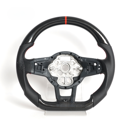 Vekto Hydro-Dip carbon fiber steering wheel for Volkswagen Golf GTI, Golf R, MK7/MK7.5 R-Line 2015–2019 interior accessory