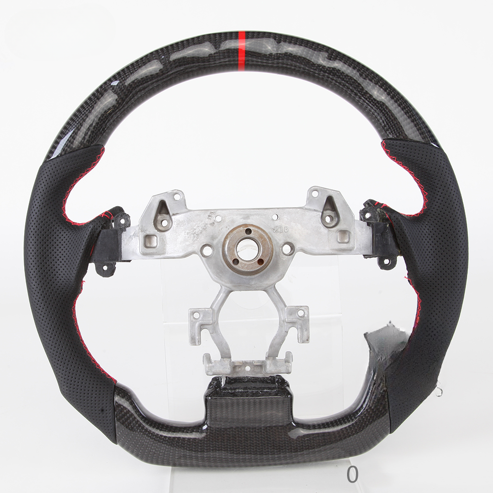 Vekto premium full leather steering wheel for BMW 3 Series E90, E91, E92, E93, and M3, showing a close-up of the leather cover.