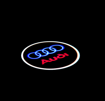 Quartz Ground Shadow Door Puddle Lamp Lighting for Audi Cars and SUVs