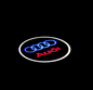 Quartz Ground Shadow Door Puddle Lamp Lighting for Audi Cars and SUVs