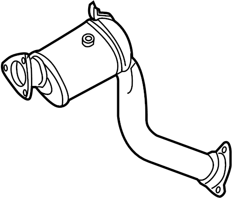 Bayern Automotive catalytic converter for 3.0L EA837 Audi Q7, right side, 2011–2015, part 7L8254350SX