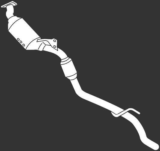 Bayern Automotive catalytic converter for 3.6L V6 VW Touareg 2011–2017, cylinders 1–3, part 7P0254301BX