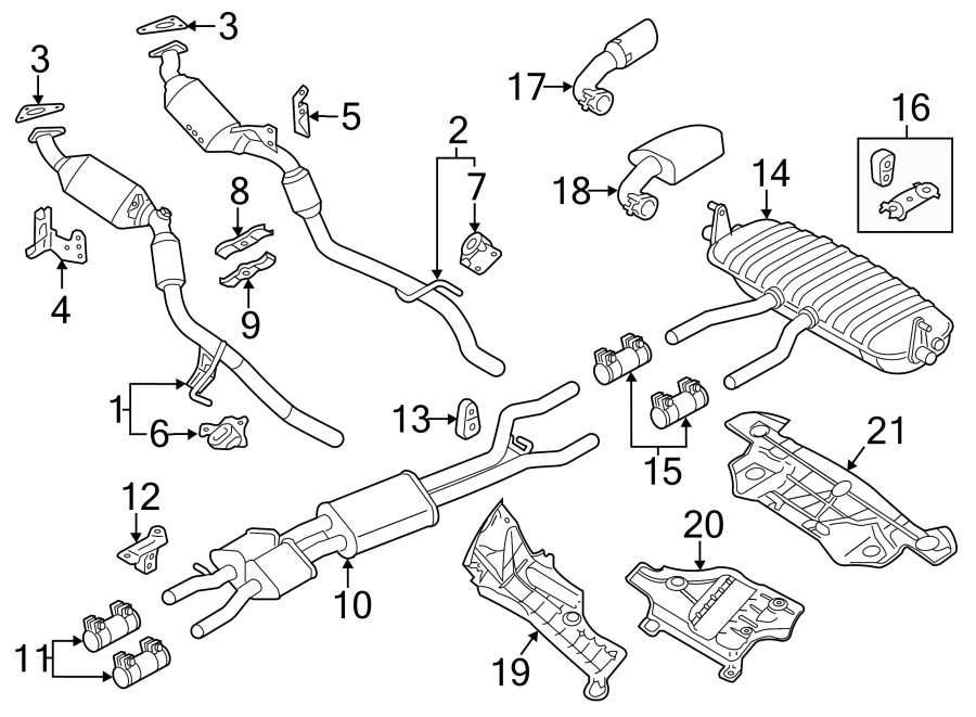 Bayern Automotive catalytic converter 7P0254301BX for 3.6L V6 VW Touareg 2011-2017, cylinders 1-3