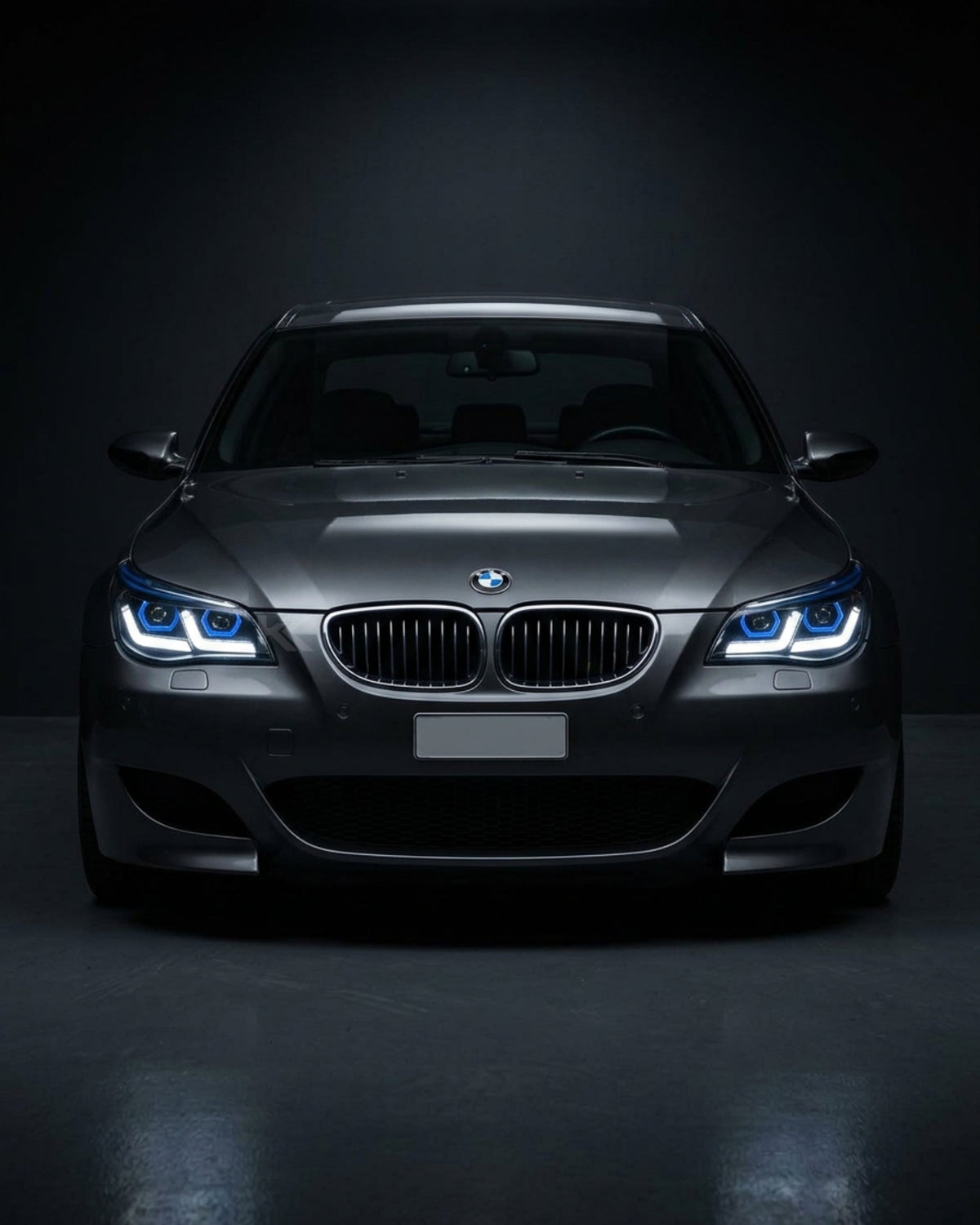 BMW 5-Series E60 E61 LED headlights by K2 Industries, modern style, with bright LED elements and sleek design for 2003-2010 models.