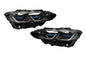 BMW 3/4 Series G80 M3 G82 M4 modern LED headlights by K2 Industries, showcasing sleek design and bright illumination.