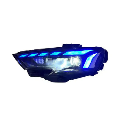 Audi A3 modern style LED headlights by K2 Industries, showcasing sleek design and bright LED light elements.