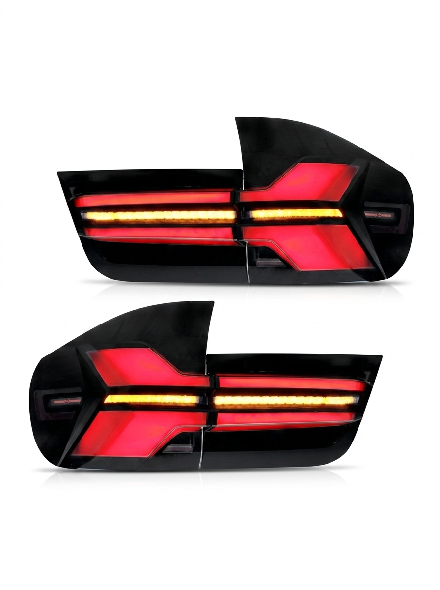 BMW X5 E70 tail light assembly with 35W LED running lights and dynamic turn signal, suitable for 2007-2013 models.