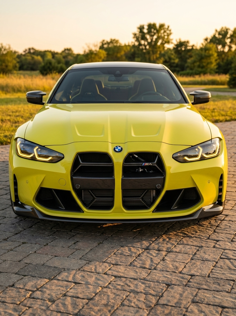 BMW 3/4 Series G80 G81 G82 G83 Carbon Fiber Air Ducts by K2 Industries, sleek black aerodynamic vents for performance and style.