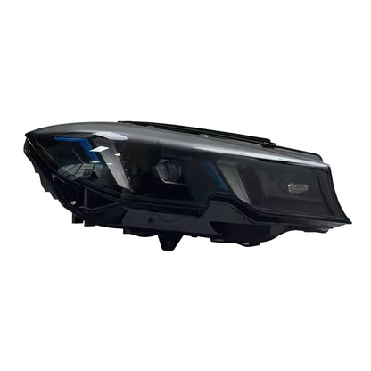 K2 Industries BMW 3 Series G20 G28 Snake Eye Style Sequential LED Headlights, pre-LCI and LCI models, showing headlight design and LED details.