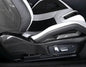 BMW 3 Series G80 M3 G82 M4 carbon fiber interior side seat trim frame panel cover bezel by K2 Industries, showing sleek textured finish.
