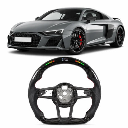 Audi R8 TT TTS LED RPM Carbon Fiber Steering Wheel 2018-2021