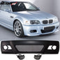 K2 Industries front bumper with fog light cover and fog lamp for 1999-2006 BMW E46 M3 coupe, showing the bumper and integrated fog lights