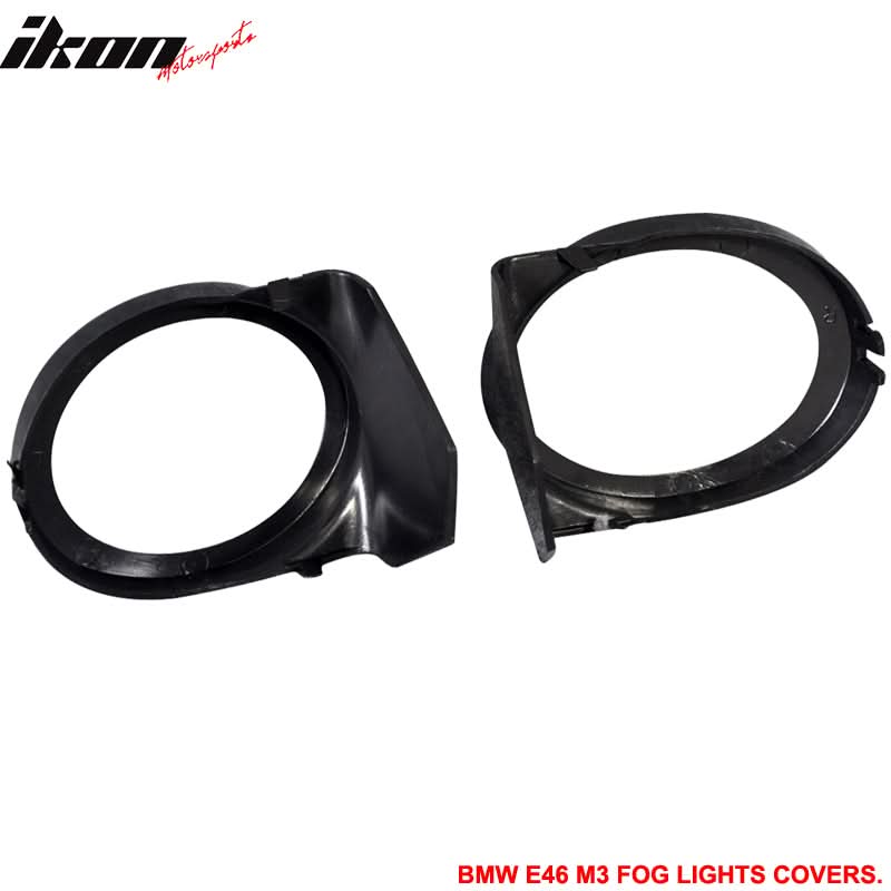 K2 Industries BMW E46 M3 front bumper with fog light cover and fog lamp, designed for 1999-2006 2-door BMW E46 M3 models.