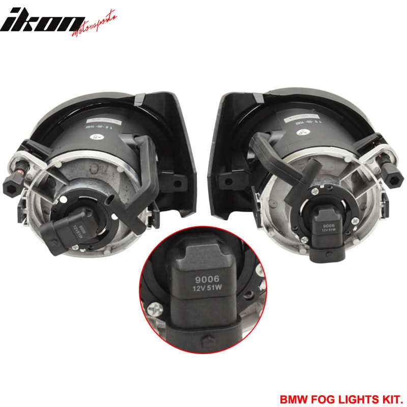 K2 Industries BMW E46 M Tech Msport front bumper with fog lights for 1999-2005 BMW E46 models, featuring sleek design and integrated fog lights.