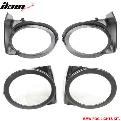 K2 Industries BMW E46 M3 front bumper with fog light cover and fog lamp, designed for 1999-2006 2-door BMW E46 M3 coupe.