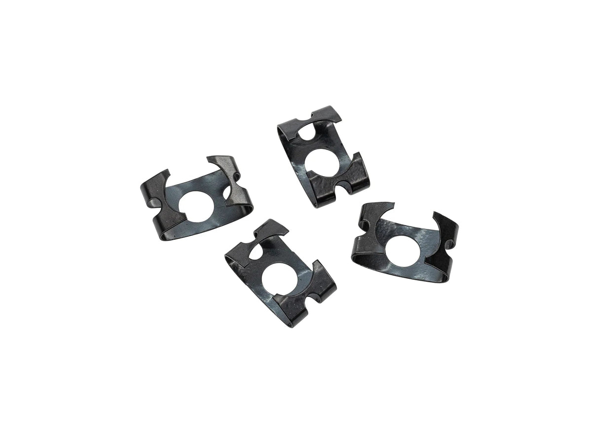 GoWesty brake line and hose spring clip pack of 4 for Vanagon and Eurovan brake systems, durable automotive brake parts.