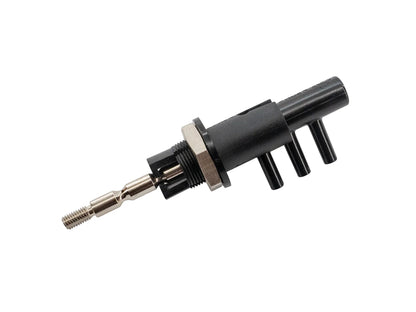 GoWesty OEM-style vacuum switch for engine decoupler and locker, showing the black plastic component with electrical connections.