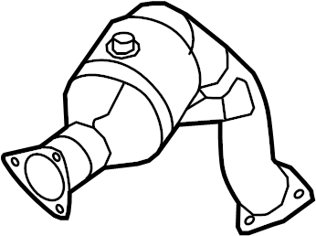 Bayern Automotive catalytic converter for 2.0L EA888 Audi A4, A5, and Q5, 2011–2013
