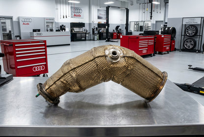 Bayern Automotive catalytic converter for Audi RS5 EA839 2.9L, 2018-2025, left side