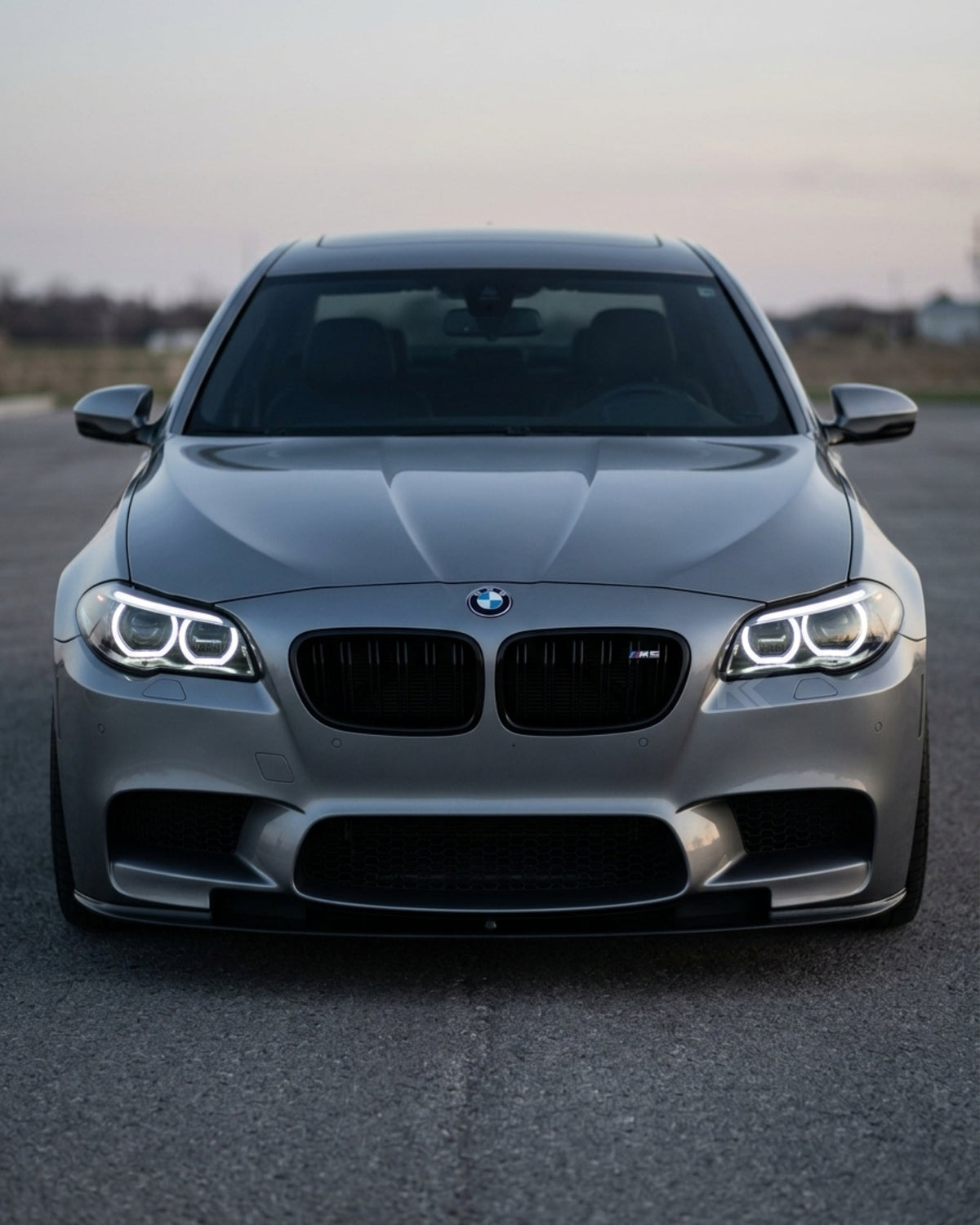 BMW 5 Series F10/F11/F18 factory style LED headlights by K2 Industries, showing sleek, modern headlight design for 2011-2017 models.