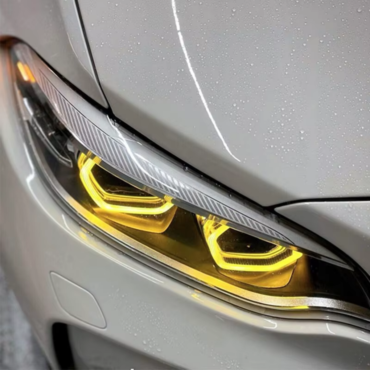 BMW 2 Series F22/F23/F87 LED headlights by K2 Industries with sleek spoon style design, for 2014-2021 models.